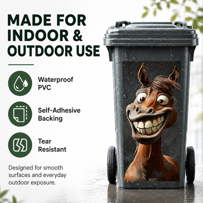 ✨🗑️Creative Trash Can Sticker with Colourful Cartoon