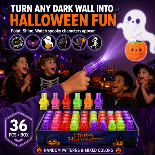👻 36PCS Halloween Finger Projector Lights - Spooky Fun at Your Fingertips