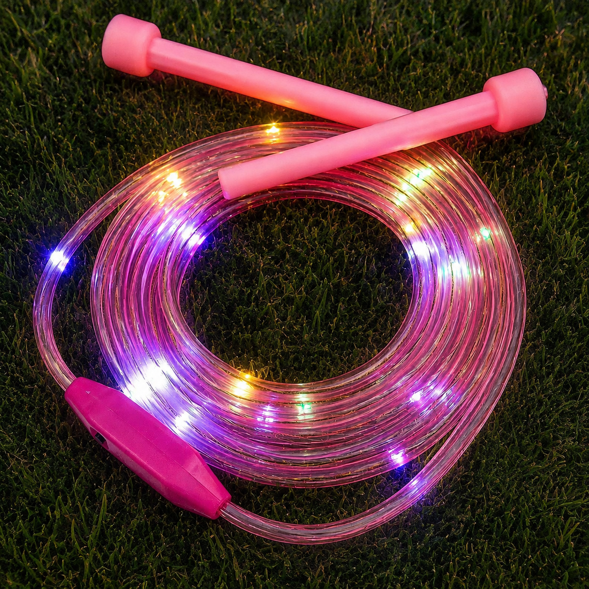 🌈 LED Light-Up Jump Rope for Kids – 3 Glow Modes & Adjustable Fit