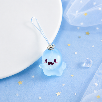 👻6pcs Glow-in-the-Dark Ghost Keychain🎁Cute Halloween Gift