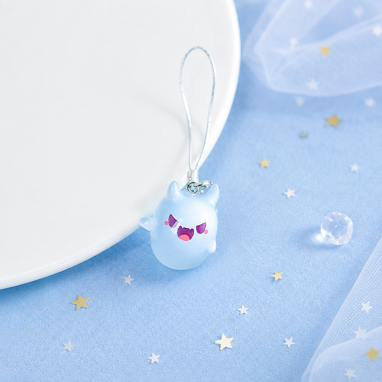 👻6pcs Glow-in-the-Dark Ghost Keychain🎁Cute Halloween Gift