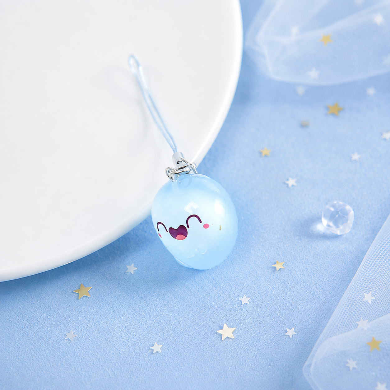 👻6pcs Glow-in-the-Dark Ghost Keychain🎁Cute Halloween Gift