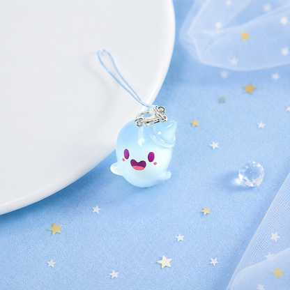 👻6pcs Glow-in-the-Dark Ghost Keychain🎁Cute Halloween Gift