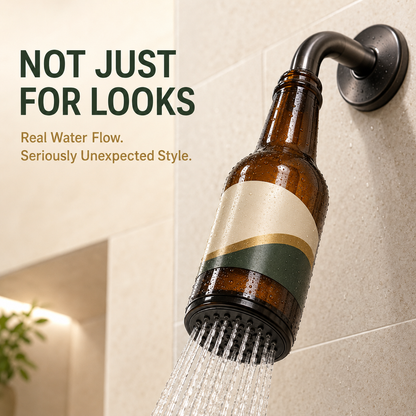 🍺 Novelty Beer Bottle Shower Head