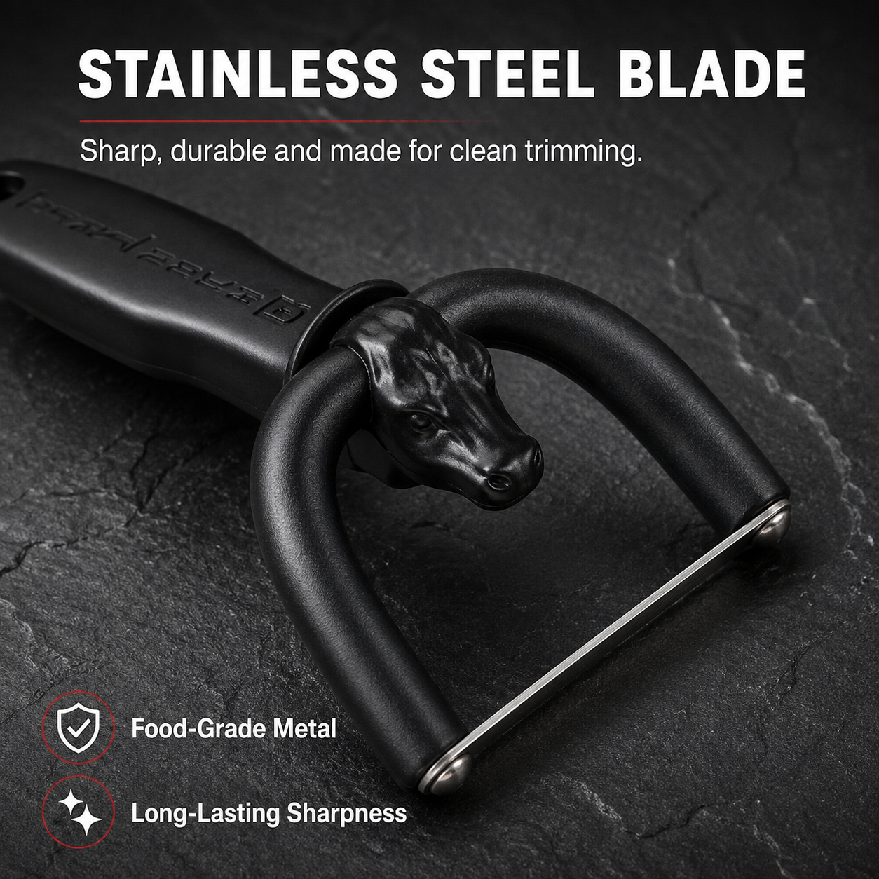 🥩 Handheld Fat Trimmer for Beef & Pork, Portable Meat Fat Remover Tool, Easy Brisket Trimming BBQ Kitchen Gadget
