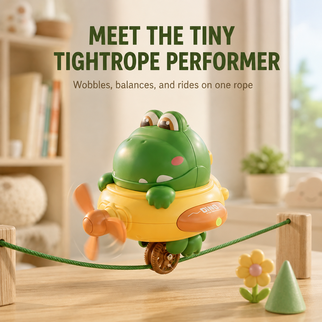 Rope Rider Dino Balance Toy