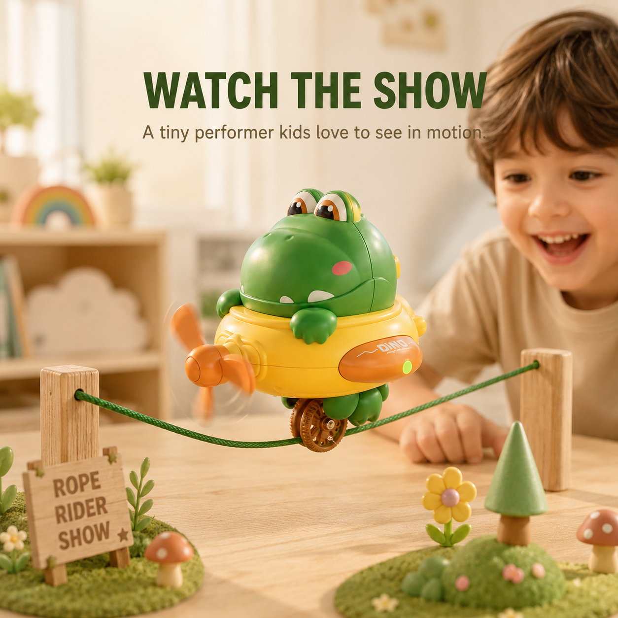 Rope Rider Dino Balance Toy