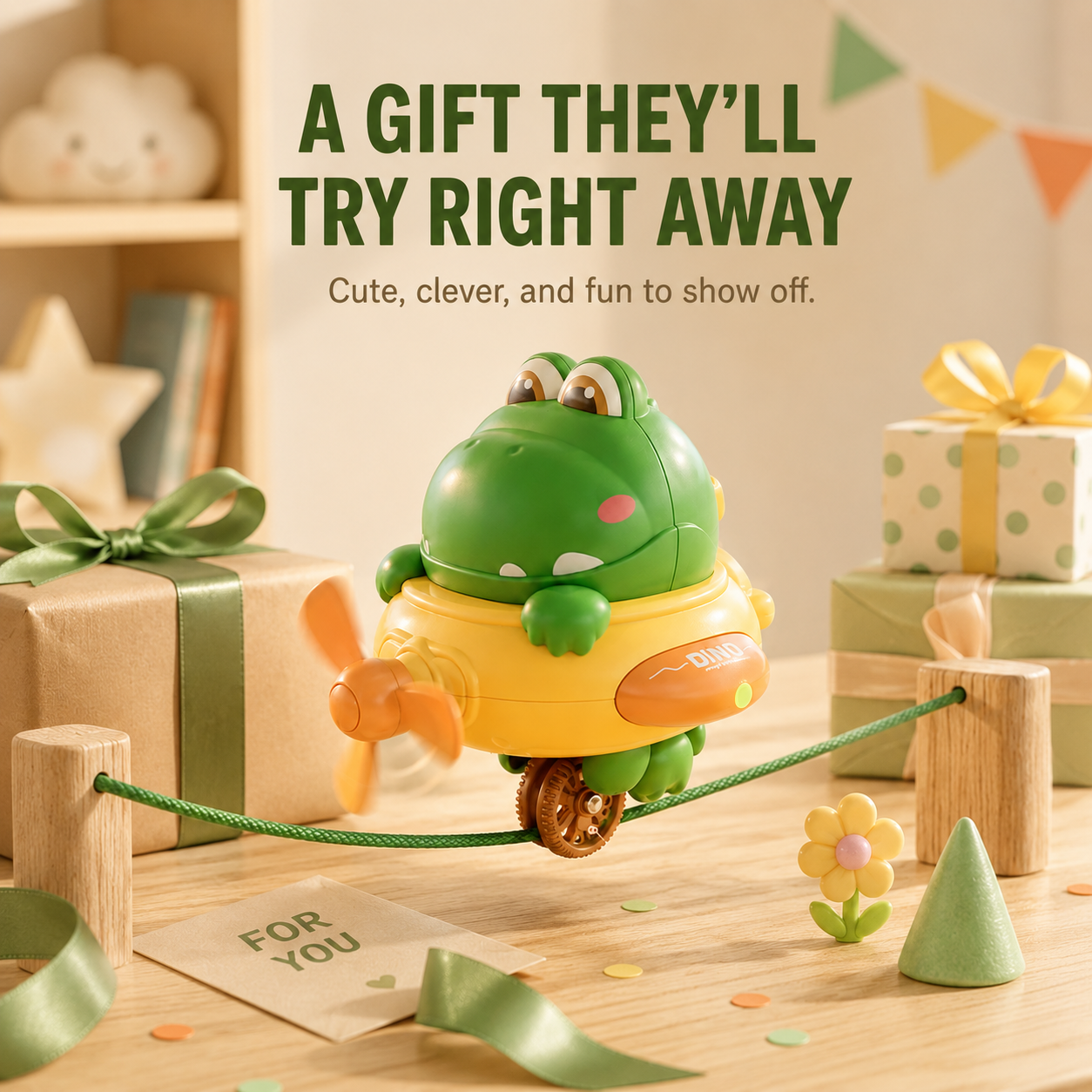 Rope Rider Dino Balance Toy