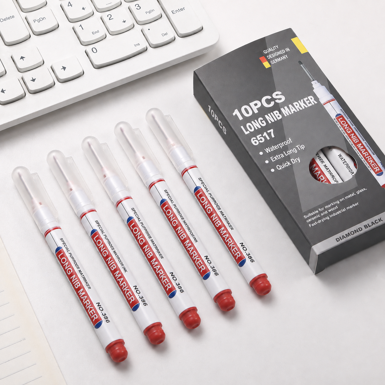 22mm Long Nib Marker for Deep Hole & Precision Marking