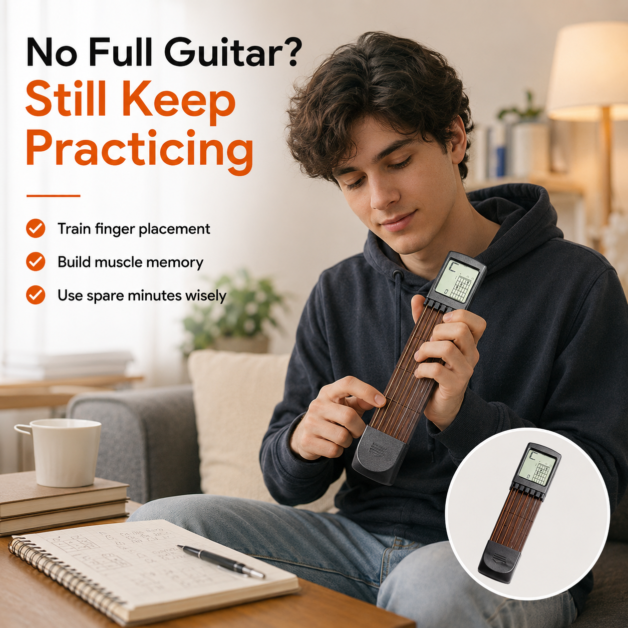🎸Pocket Guitar Chord Trainer – 400 Chords & Metronome