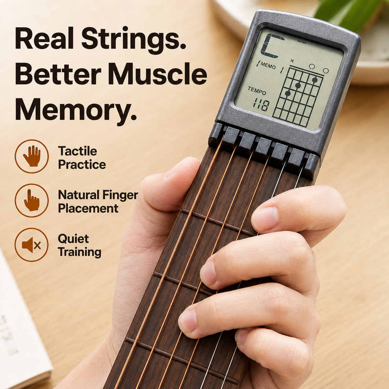 🎸Pocket Guitar Chord Trainer – 400 Chords & Metronome