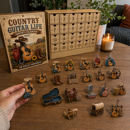 Country Guitar Life Advent Calendar 2026 - 24-Day Festive Countdown
