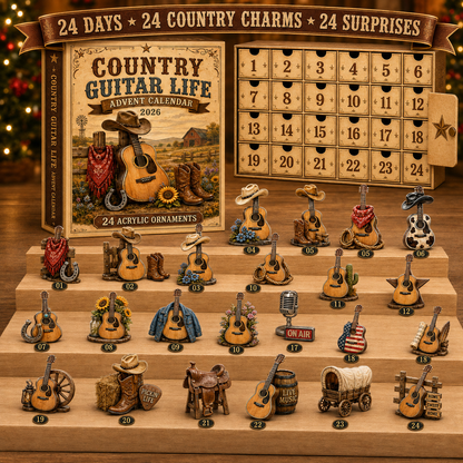Country Guitar Life Advent Calendar 2026 - 24-Day Festive Countdown