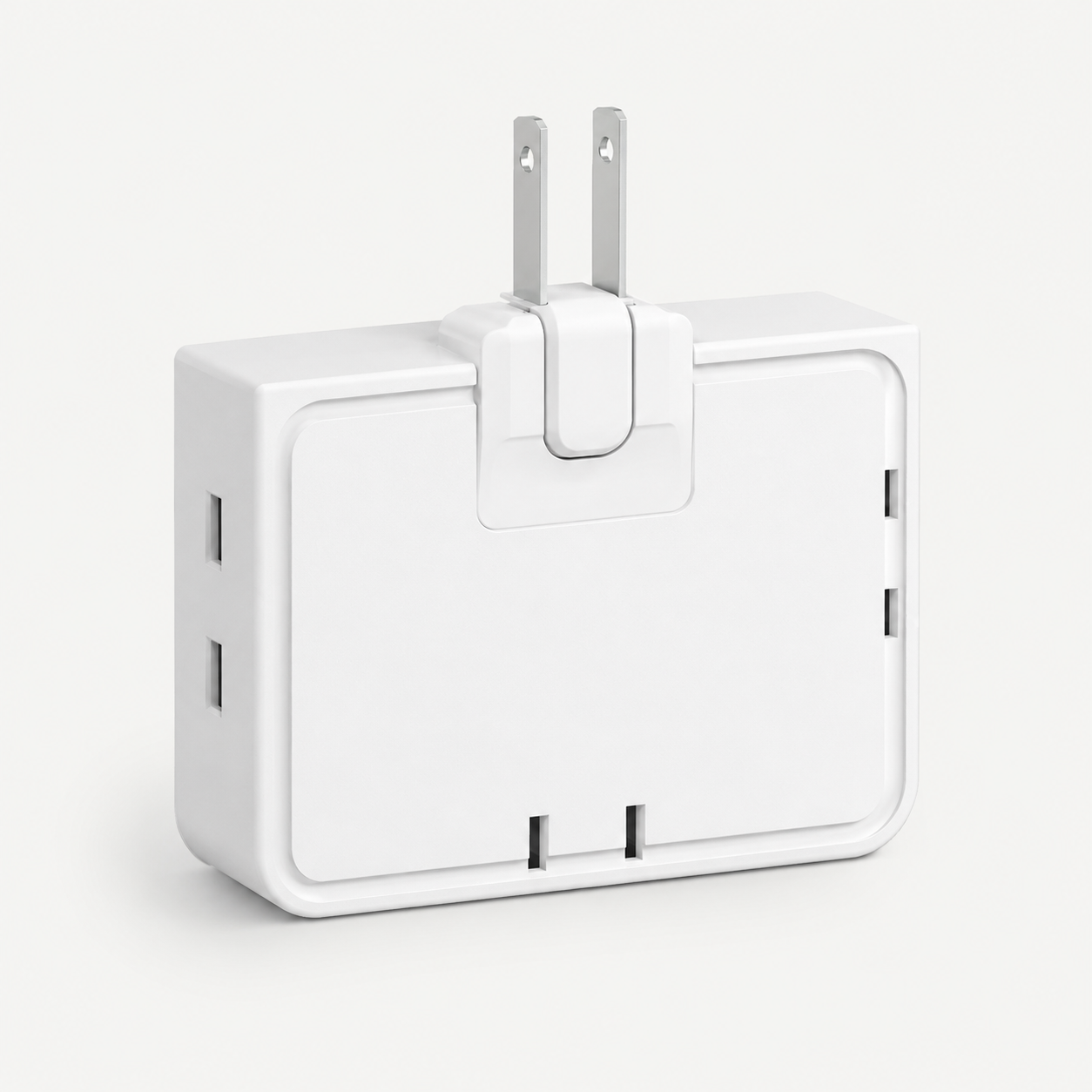 🔌 3-Way 180° Rotating Flat Outlet Extender – Slim Space-Saving Plug Adapter
