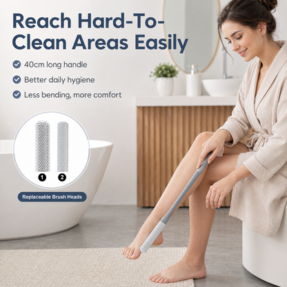 🦶 Long-Handle Toe Gap Cleaning Brush – Easy-Reach Foot Scrubber for Shower & Daily Care