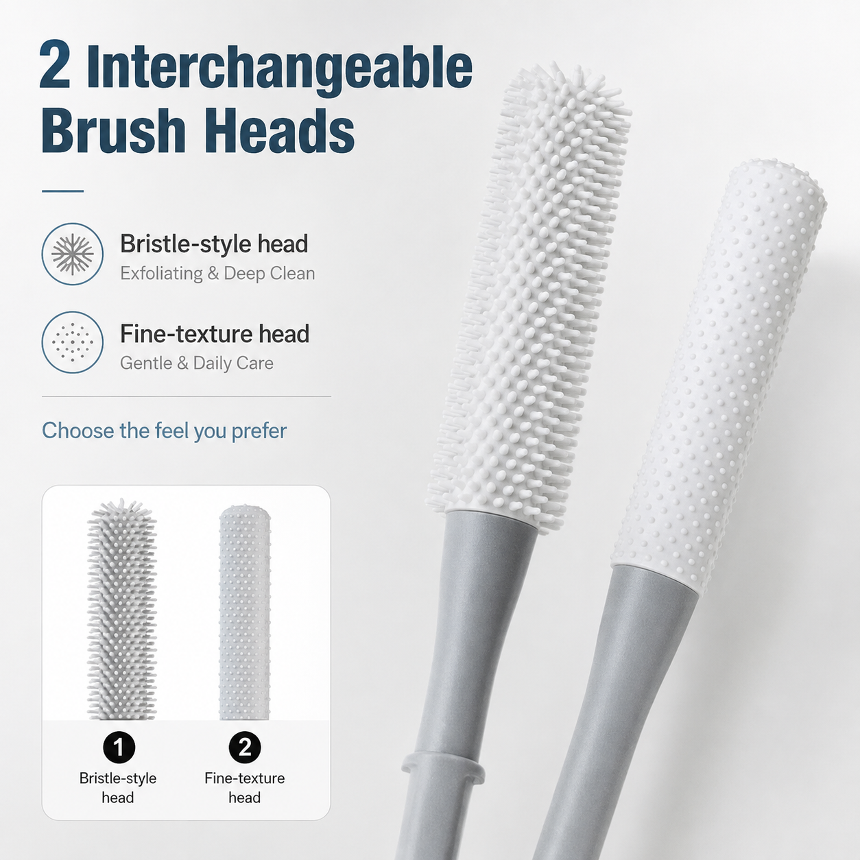 🦶 Long-Handle Toe Gap Cleaning Brush – Easy-Reach Foot Scrubber for Shower & Daily Care