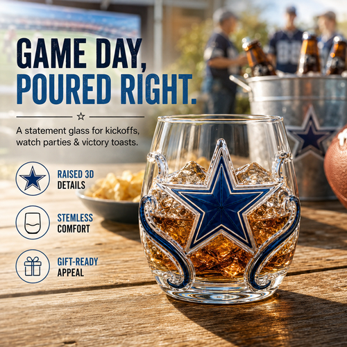 🏈 GAME DAY FAVORITE | Football Drinking Glass – Statement Drinkware for Watch Parties & Victory Toasts