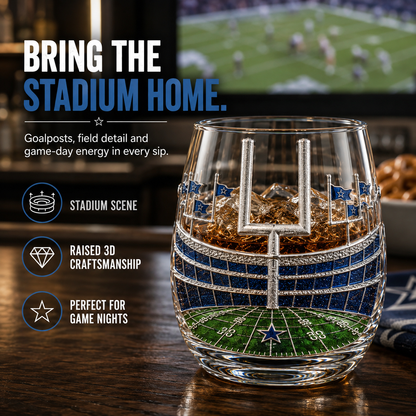 🏈 GAME DAY FAVORITE | Football Drinking Glass – Statement Drinkware for Watch Parties & Victory Toasts