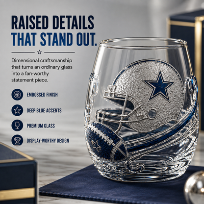 🏈 GAME DAY FAVORITE | Football Drinking Glass – Statement Drinkware for Watch Parties & Victory Toasts