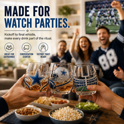 🏈 GAME DAY FAVORITE | Football Drinking Glass – Statement Drinkware for Watch Parties & Victory Toasts