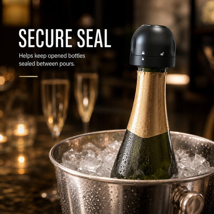 🍷 Twist-Lock Wine Bottle Stopper – Seal Leftovers in Seconds