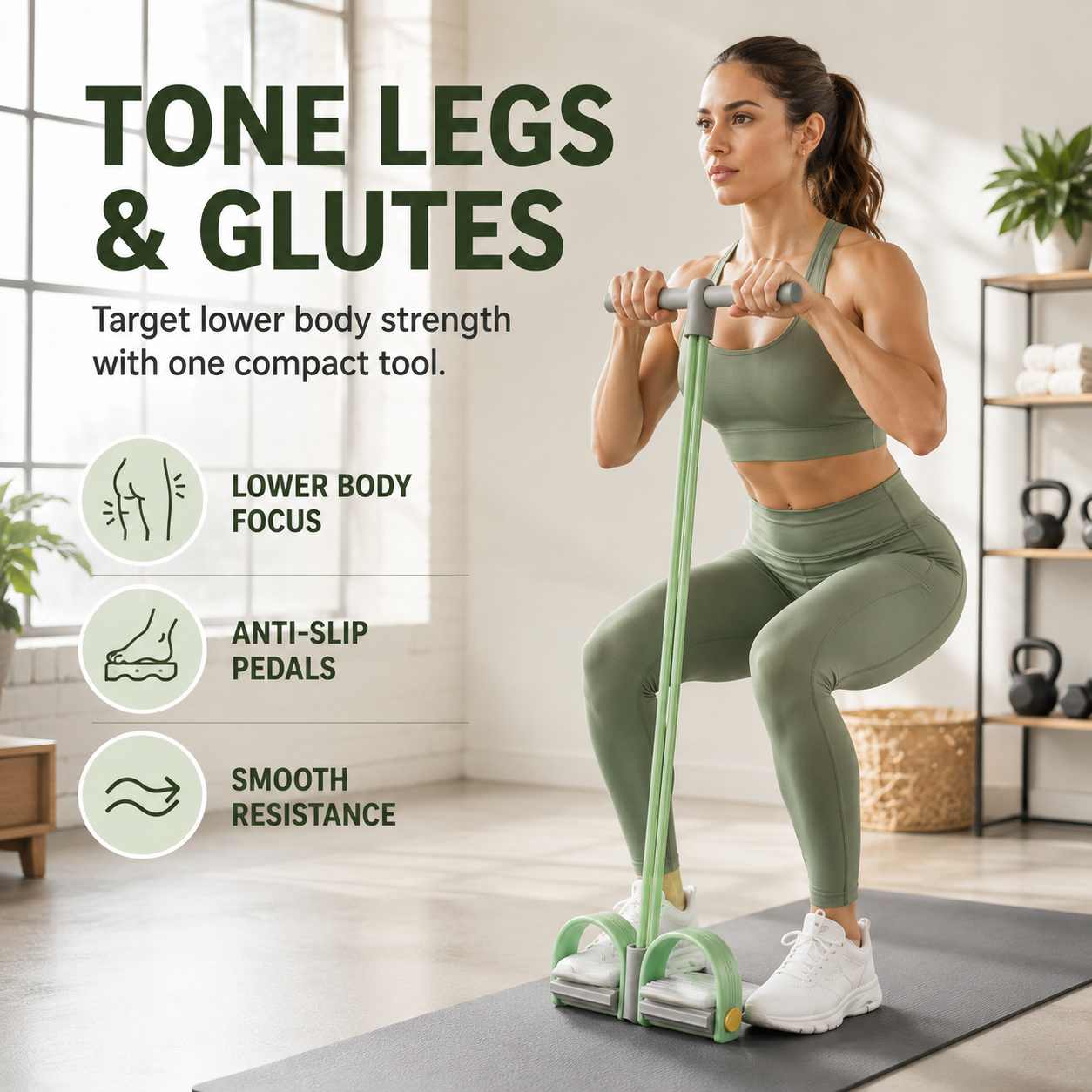 ✨💪Multi-Tube Pedal Resistance Band for Home Workout