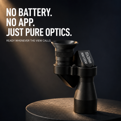 🔭 10×20 Mini Monocular Phone Telescope – Pocket Long-Distance Viewer with Adjustable Smartphone Clip