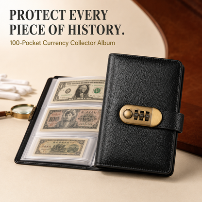 💵100 Transparent Pocket Currency Collectors Album