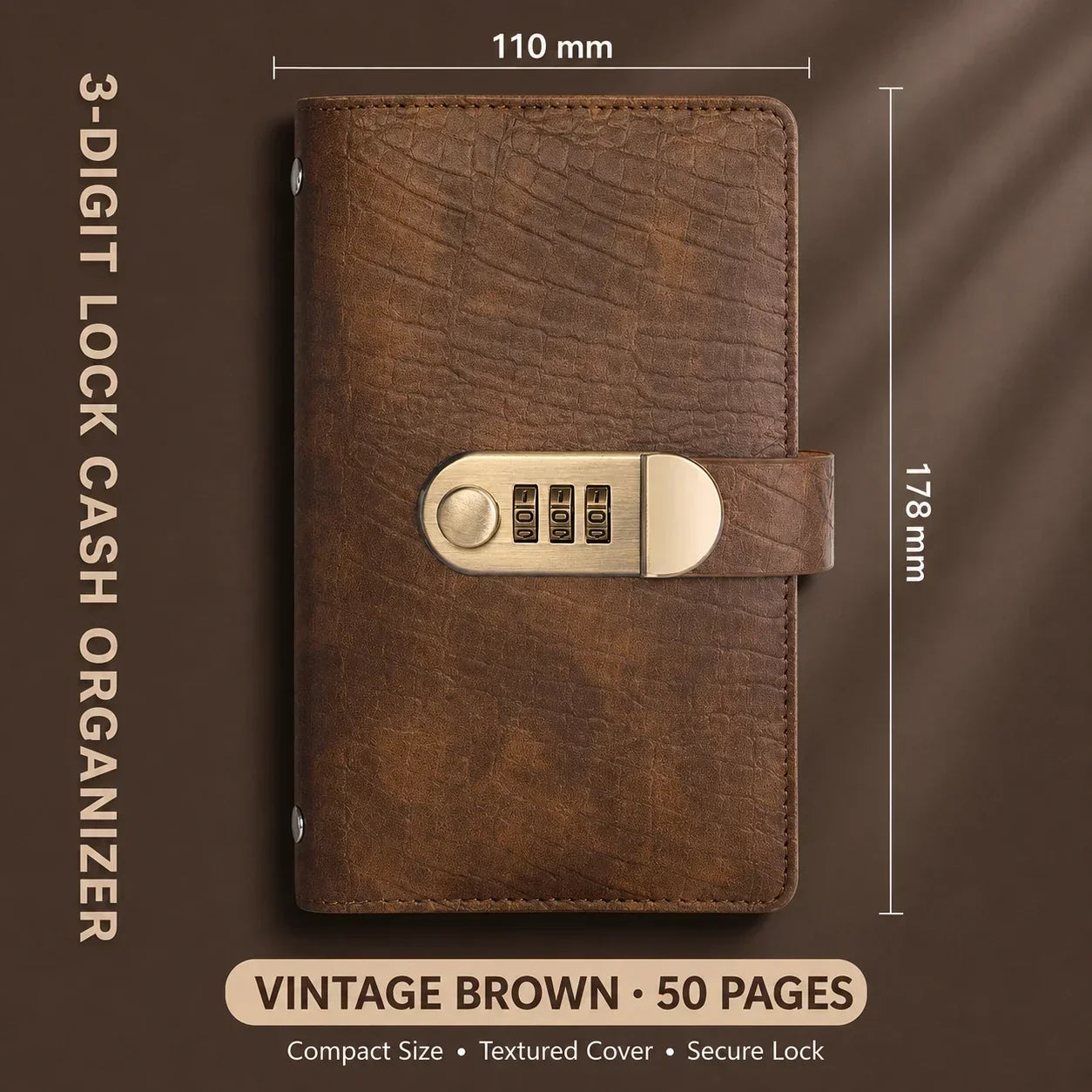 🔐Locking Banknote Collection Booklet | Holds 100 Bills