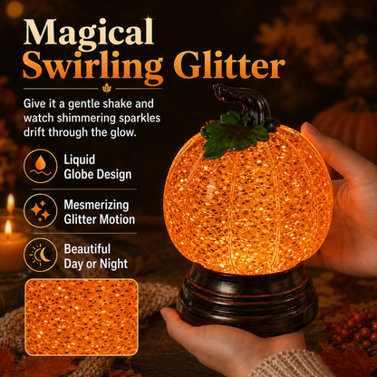 ✨ EARLY HALLOWEEN 49% OFF 🎃Glitter Lighted Pumpkin Snow Globe