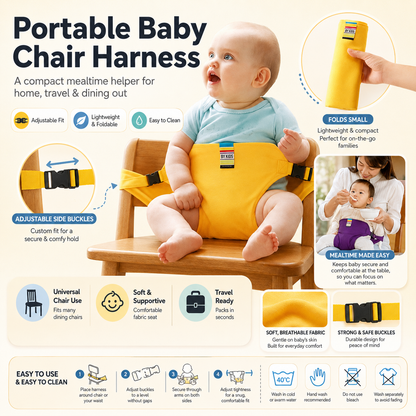✨Harness Seat for High Chair Baby Feeding Safety Seat with Strap