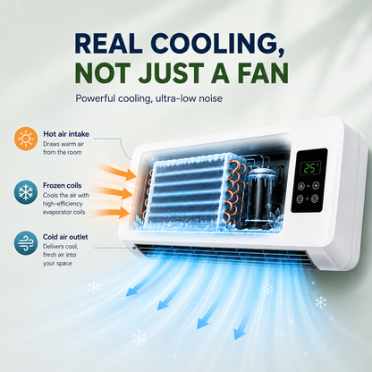 ❄️ Ductless Portable Air Conditioner – Window-Free Cooling with Remote Control
