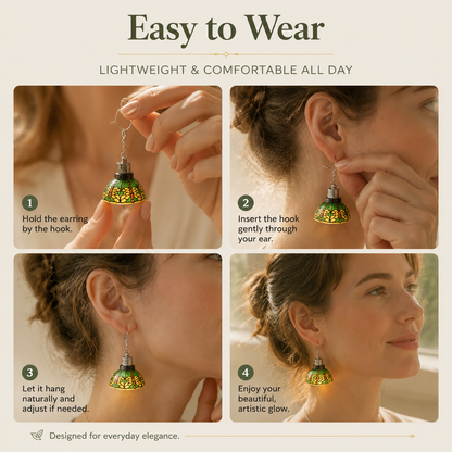✨ Luminous Stained Glass Dome Earrings（ Earrings Pair）