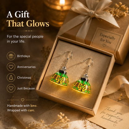 ✨ Luminous Stained Glass Dome Earrings（ Earrings Pair）