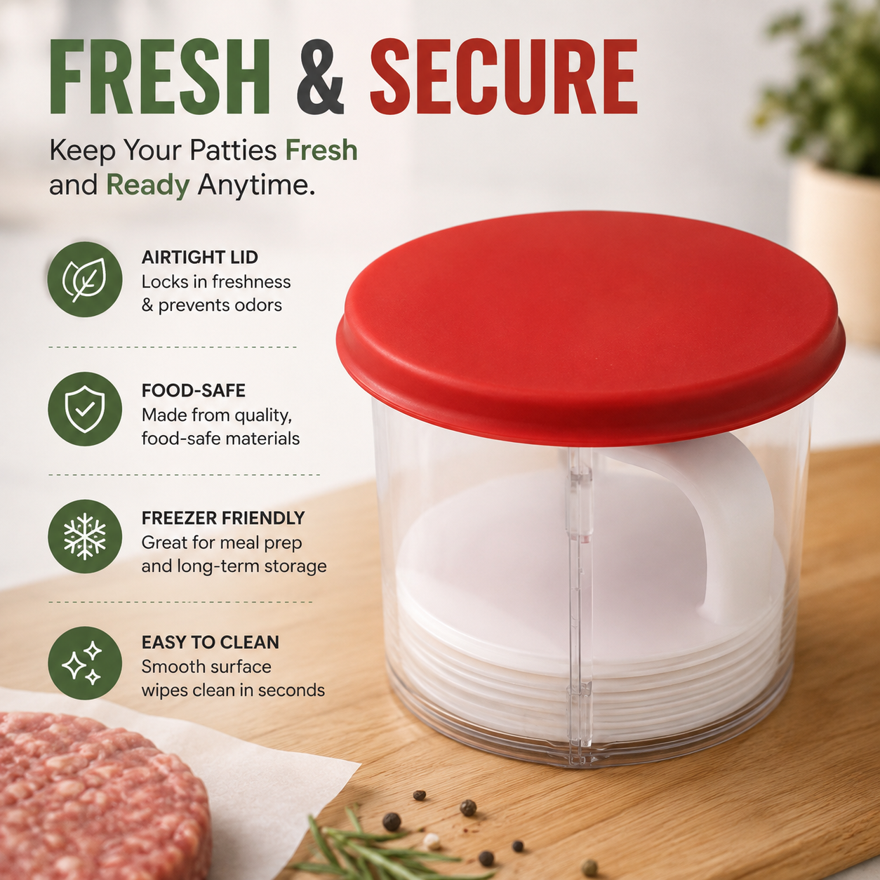 🍔 Perfect Burger Patties in Seconds