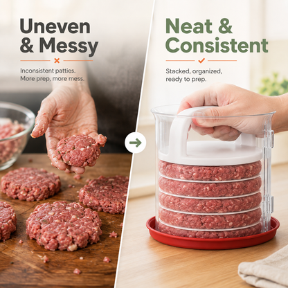 🍔 Perfect Burger Patties in Seconds