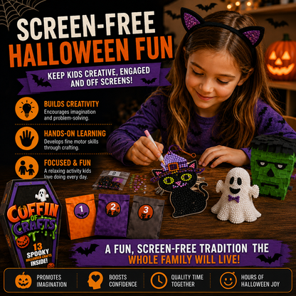Coffin of Crafts Halloween Advent Calendar – 13 Spooky DIY Craft Surprises