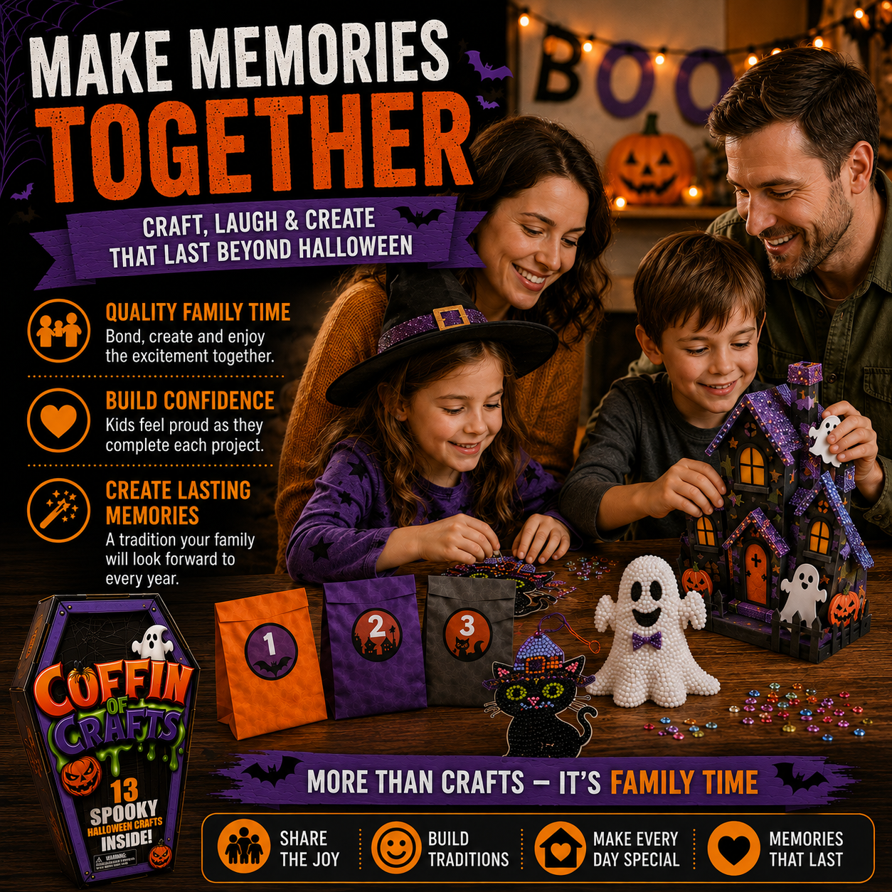 Coffin of Crafts Halloween Advent Calendar – 13 Spooky DIY Craft Surprises