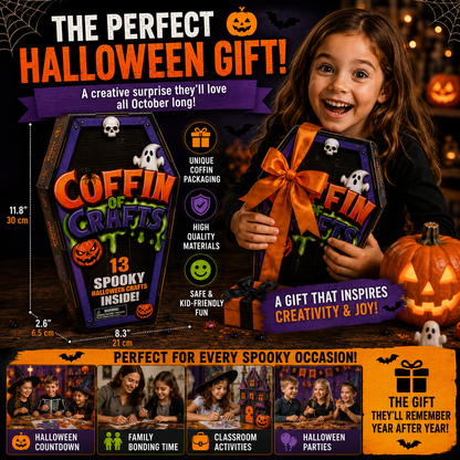 Coffin of Crafts Halloween Advent Calendar – 13 Spooky DIY Craft Surprises