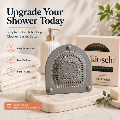 🚿Shower Drain Hair Catcher 💧Silicone Hair Trap for Bath & Shower
