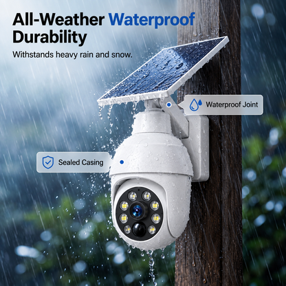 🔥Solar-Powered Simulated Surveillance Camera Street Light