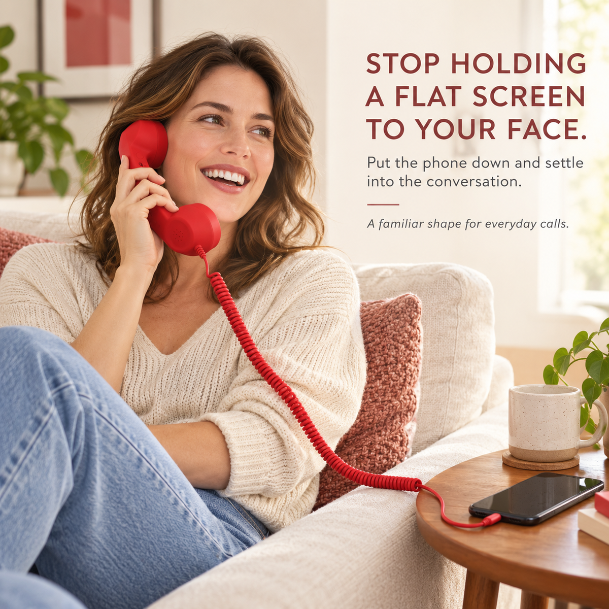 ☎️ Retro Phone Handset for Smartphone | Classic Vintage Call Experience