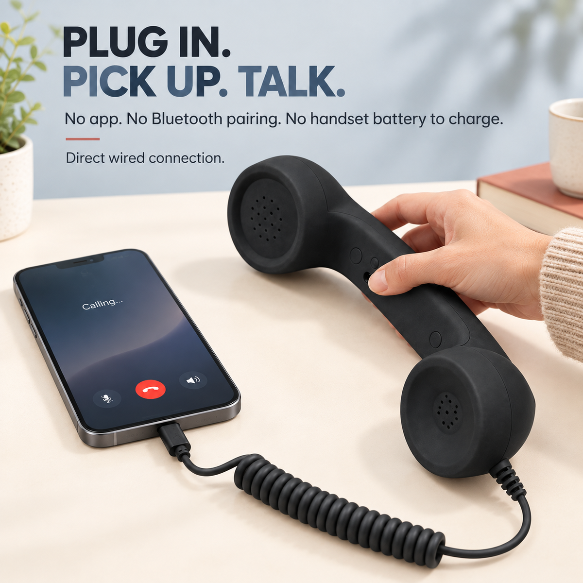 ☎️ Retro Phone Handset for Smartphone | Classic Vintage Call Experience