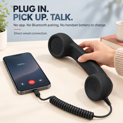 ☎️ Retro Phone Handset for Smartphone | Classic Vintage Call Experience