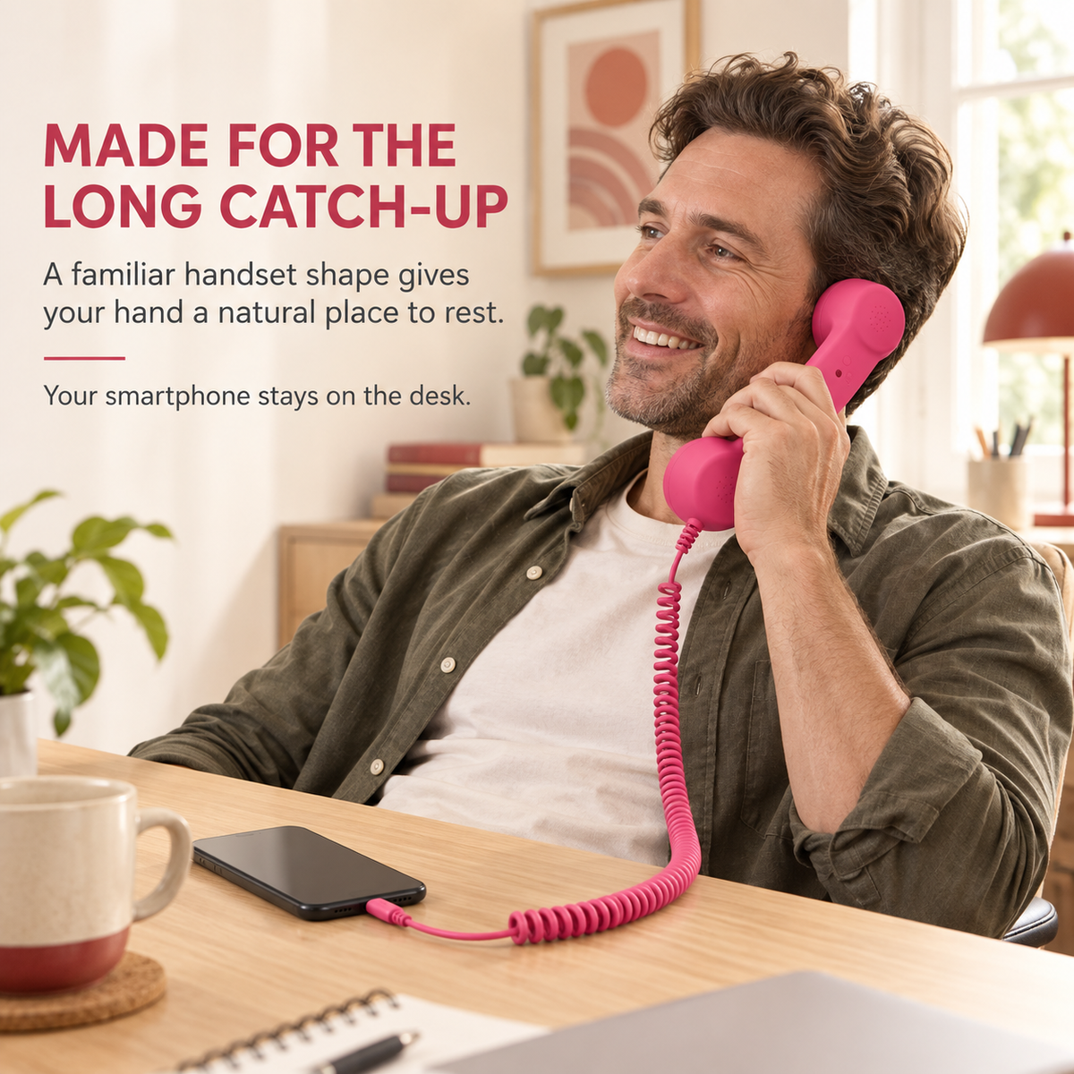 ☎️ Retro Phone Handset for Smartphone | Classic Vintage Call Experience