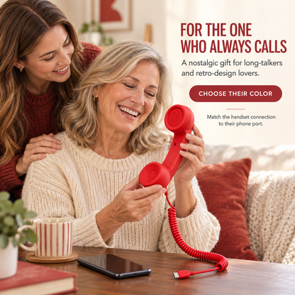 ☎️ Retro Phone Handset for Smartphone | Classic Vintage Call Experience
