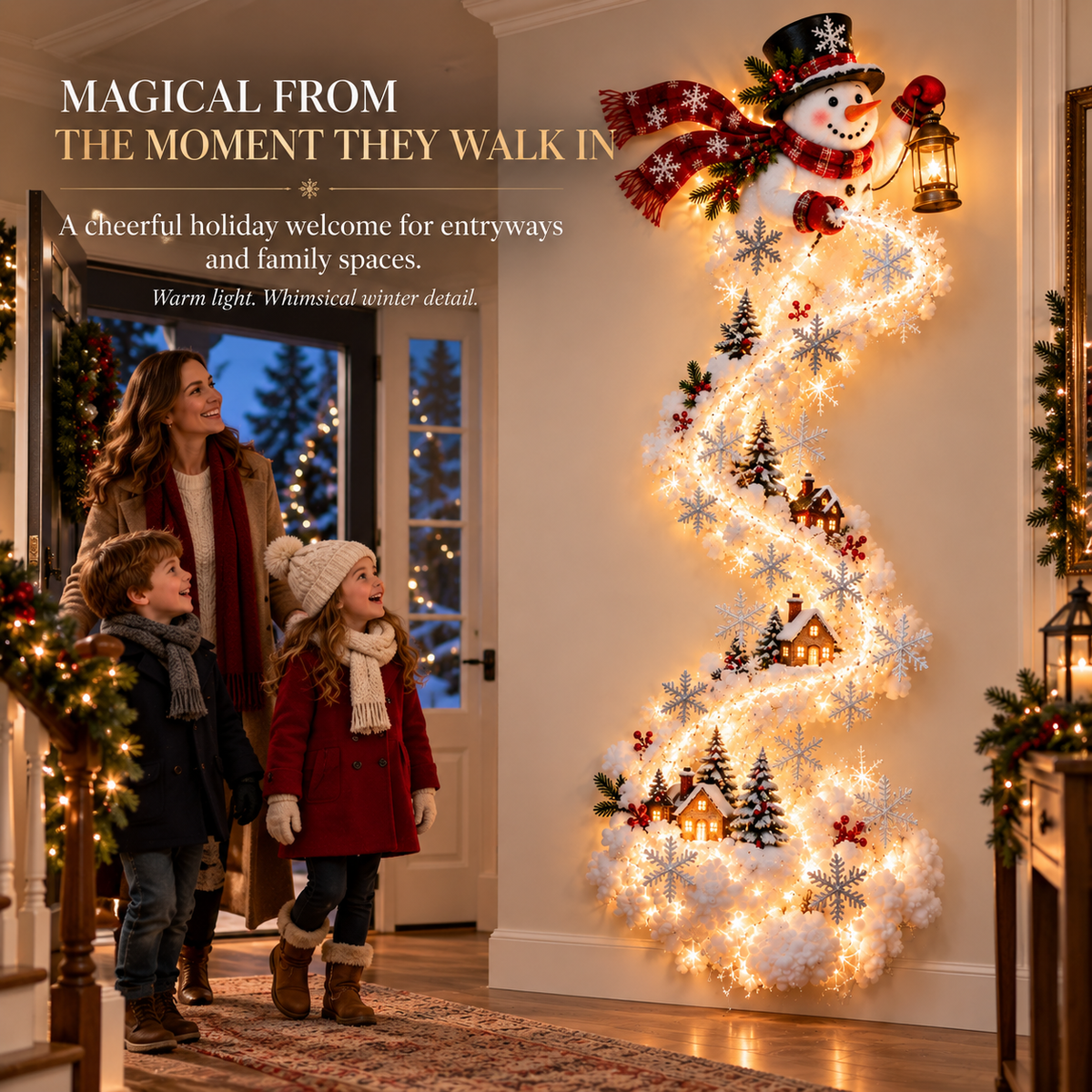 ✨ Christmas Magic Trail Wall Light - A Little Christmas Magic, Right on Your Wall