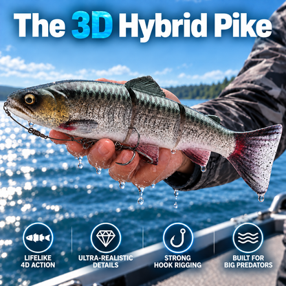 🎣50% OFF TODAY🔥 The 3D Hybrid Pike-Full Size