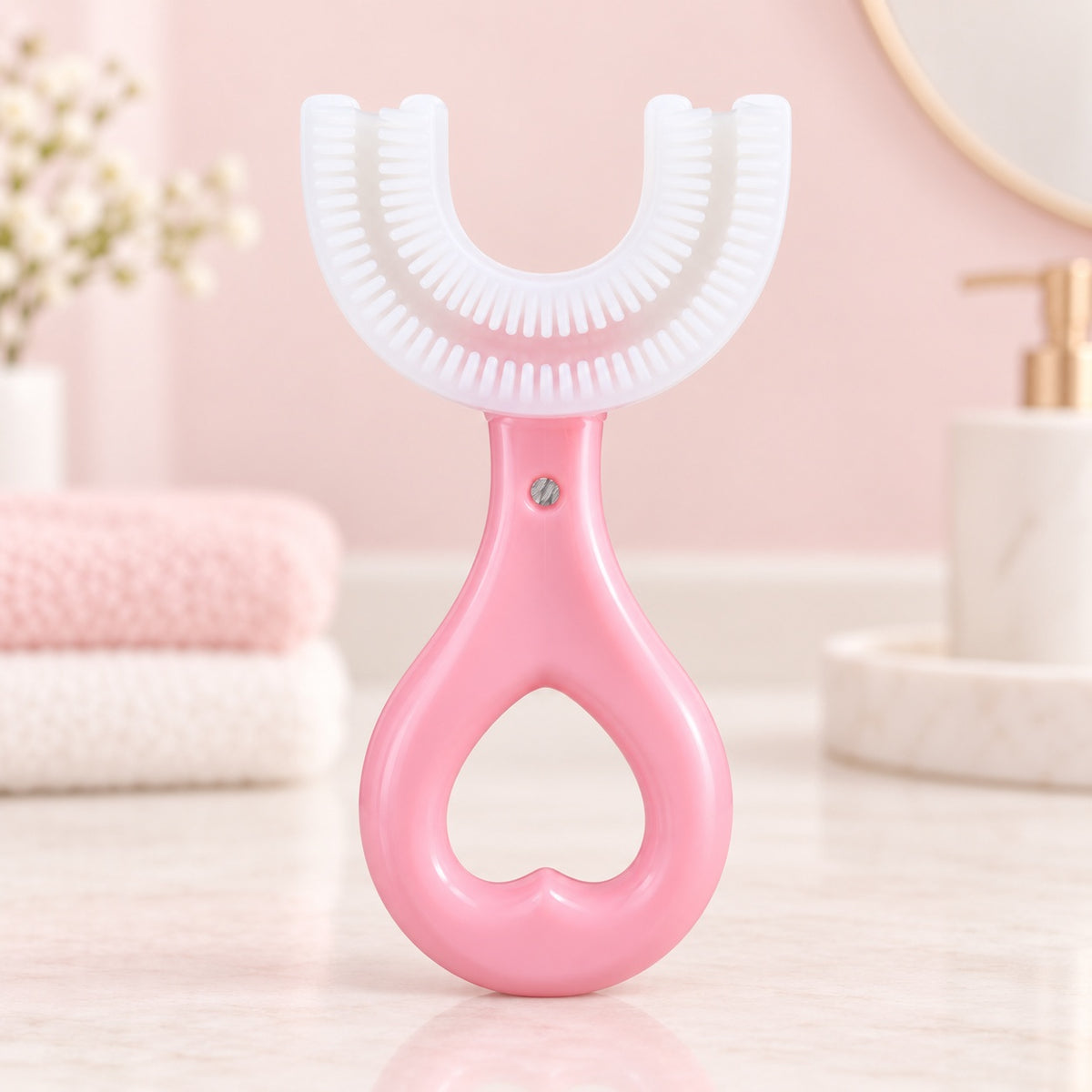 Make Brushing Time Easier – 3PCS Kids U-Shaped Silicone Toothbrush