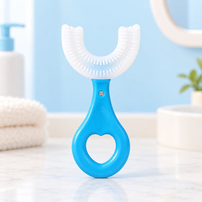 Make Brushing Time Easier – 3PCS Kids U-Shaped Silicone Toothbrush
